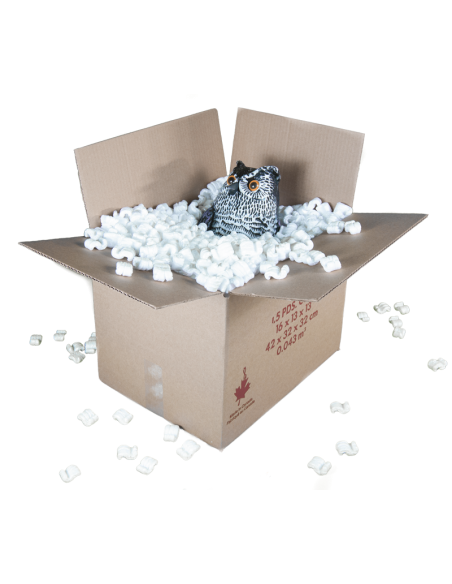 1.5 Cubic Feet - Small Box  and Packing Peanuts For Moving. Moving Boxes Online