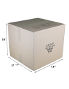 3 Cubic Feet - Closed Medium Moving Box