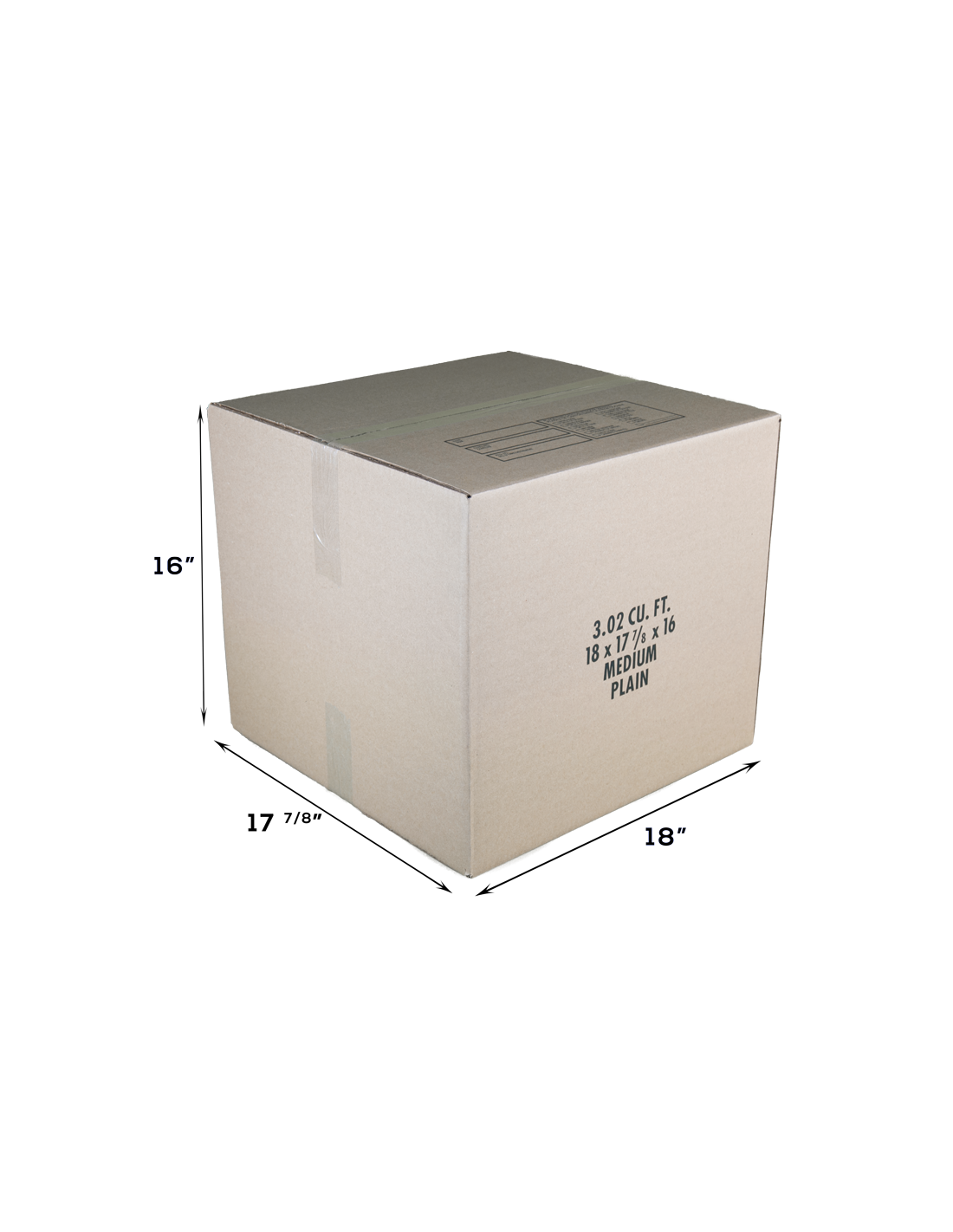 3.0 Cubic Ft Medium Moving Box | Moving Boxes Online