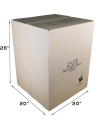 6 Cubic Feet - Closed Large Moving Box