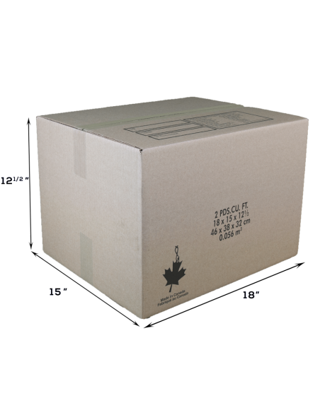 2 Cubic Feet - Closed Small Moving Box
