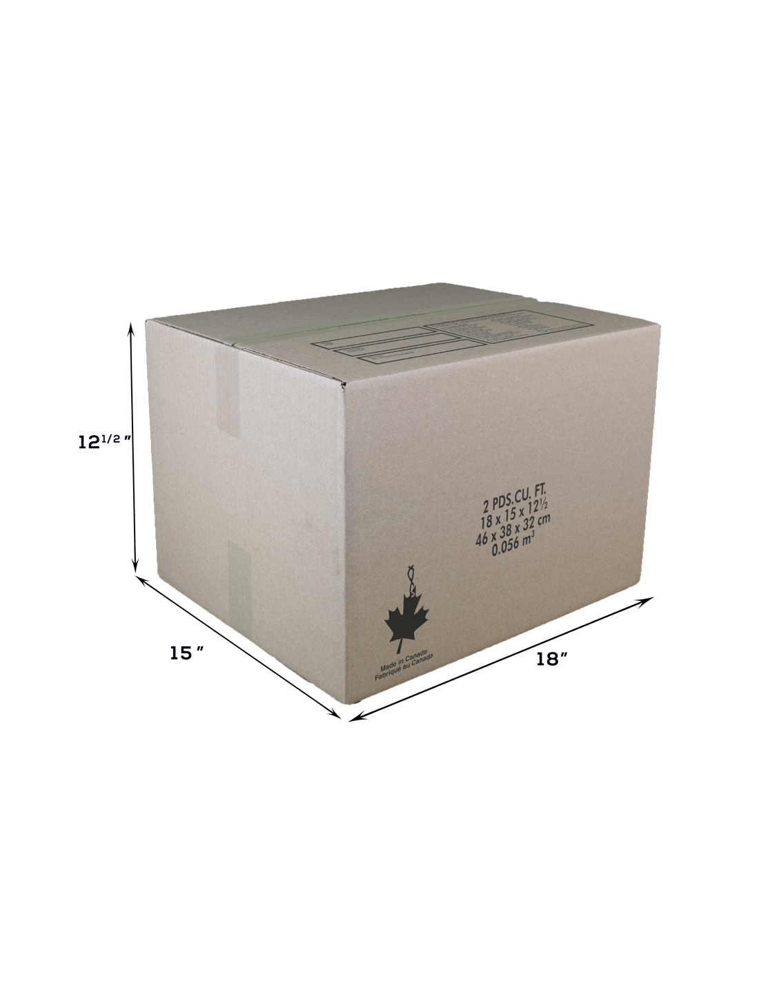 2.0 Cubic Ft Small Moving Box | Moving Boxes Online