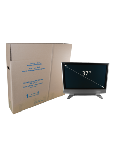 Assembled Small Flat Panel TV Box with Measurements 2