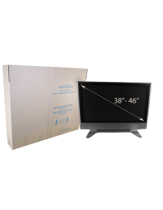 Assembled Medium Flat Panel TV Box With Measurements 2