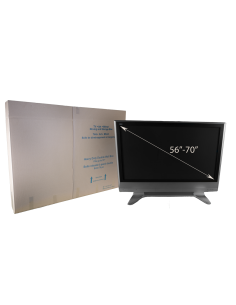 Assembled Extra Large Flat Panel TV Box with Measurements. 2