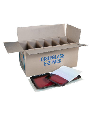 Complete Protection Set For Dishes E-Z Pack With A few Plates In Foam Poaches