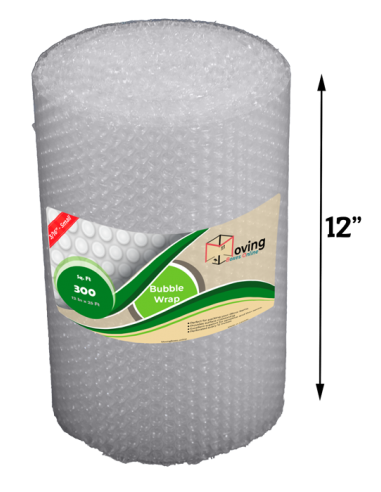 3/16" Small Bubble Wrap 12" x 25 ft (Front)
