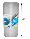 5/16" Medium Bubble Wrap 24" x 25 ft (Front With Measurements)