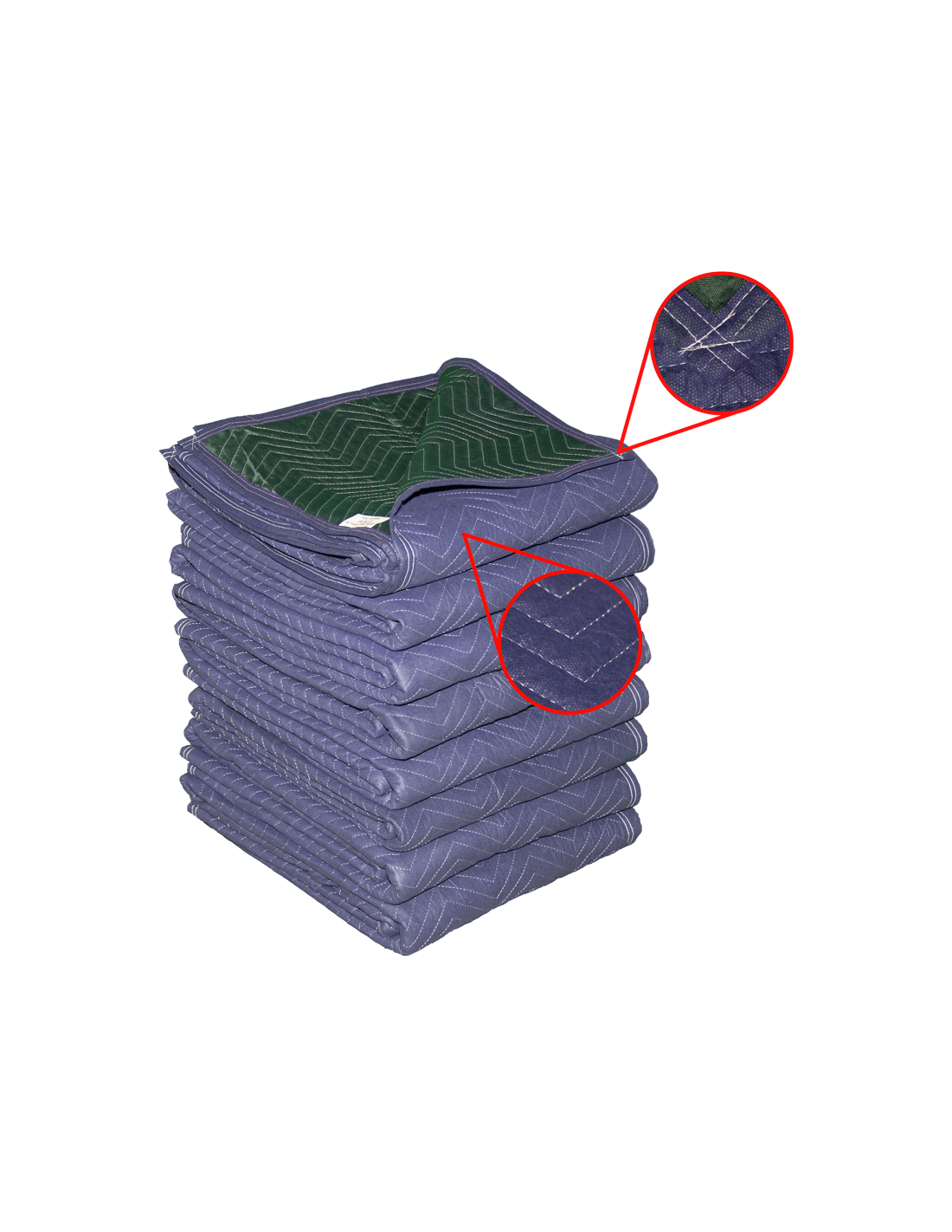 8Pack Moving Blankets NonWoven / Polyvoven 72" x 80" MBO65