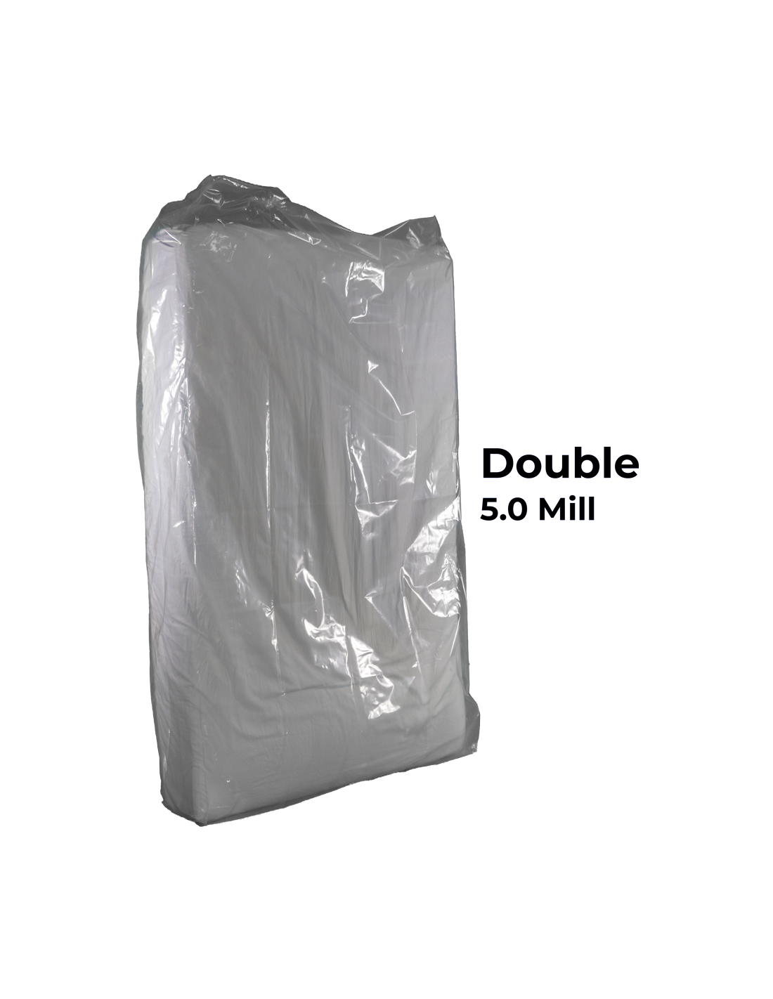 HEAVY DUTY REMOVAL MOVING MATTRESS POLYTHENE COVER BAG Double = 4feet 6 inches 